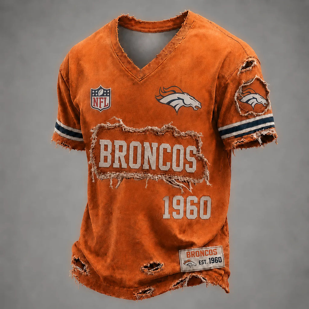 DEN x NFL LUXURY V-Neck T-Shirt 3005 DatND DVT