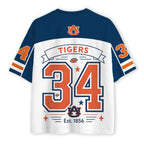 Auburn Tigers Cute Campus Graphic NCAA Jersey Shirts
