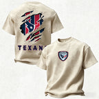 Houston Texans Printed Unisex 100% Pure Cotton Washed T-Shirt