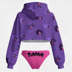 Pokémon Women's Cropped Hoodie & Thong Sets
