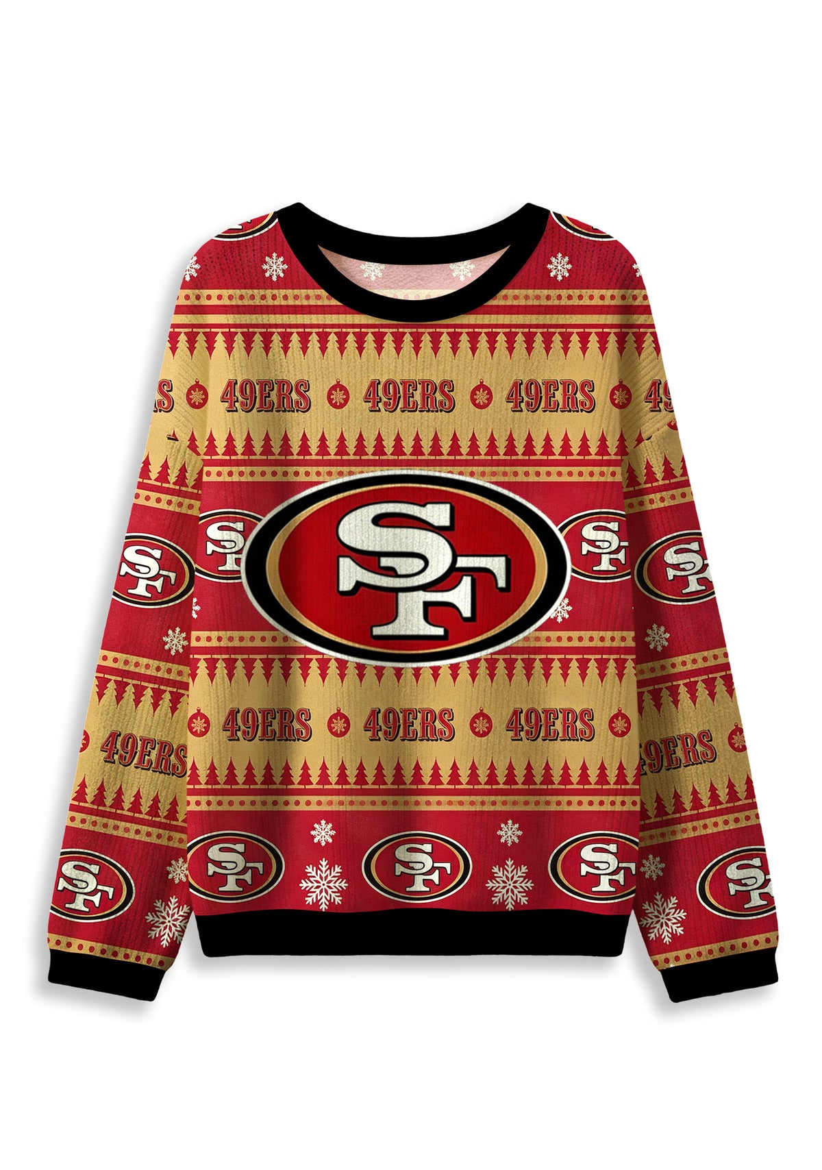 San Francisco 49ers Ugly Christmas Football Fan Sweatshirt