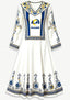Los Angeles Rams Boho Floral Printed Game‑Day Midi Dress