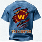 Washington Commanders Printed Unisex 100% Pure Cotton Washed T-Shirt
