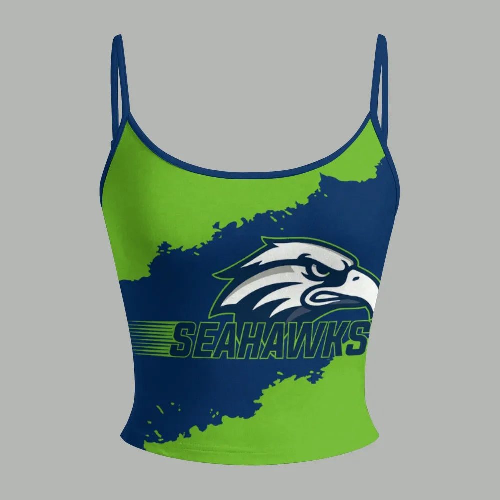 Seattle Seahawks Top & Elasticated Trousers Two-Piece Set | NFL