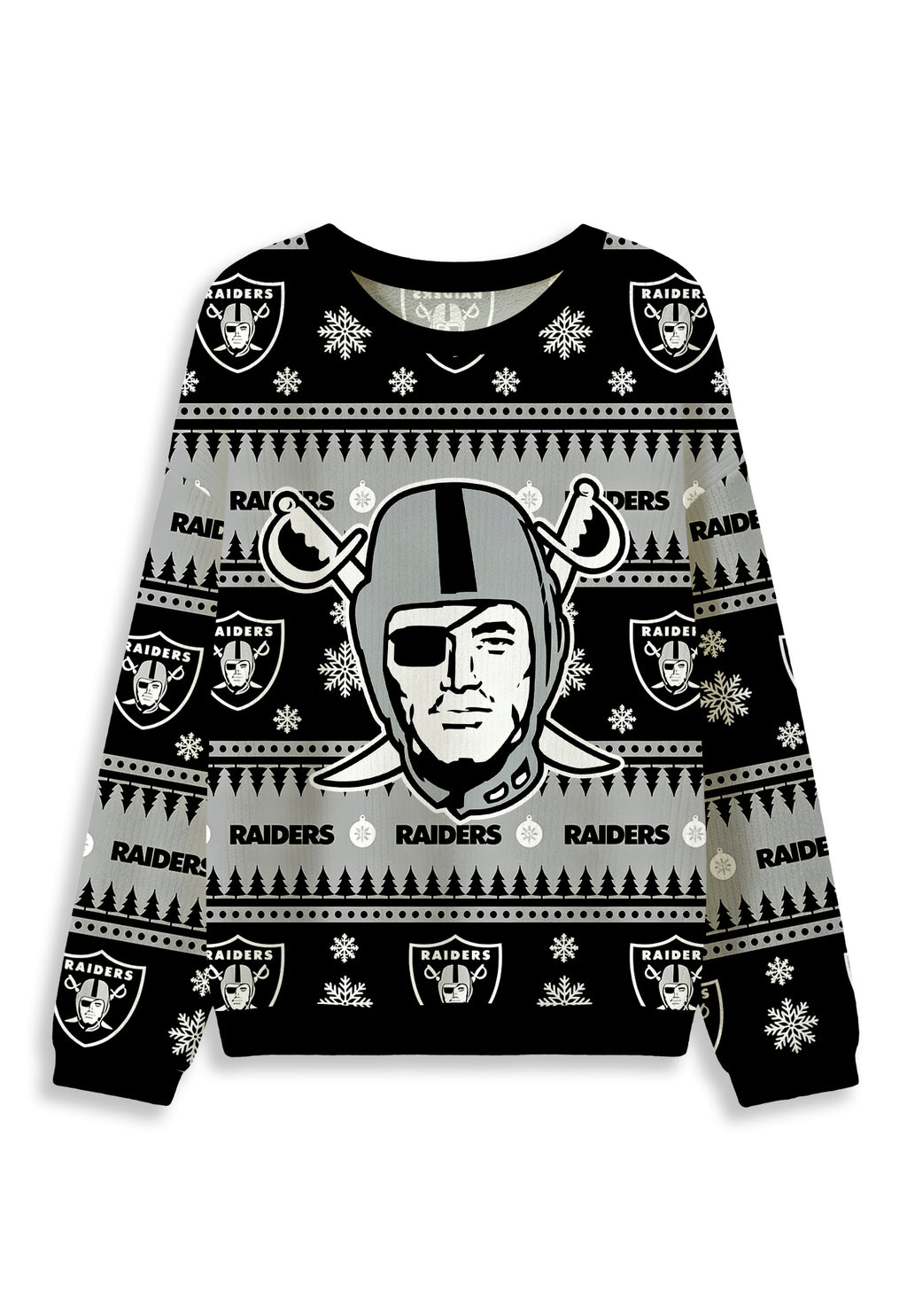 Las Vegas Raiders Ugly Christmas Football Fan Sweatshirt