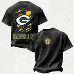 Green Bay Packers Printed Unisex 100% Pure Cotton Washed T-Shirt