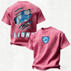 Detroit Lions Printed Unisex 100% Pure Cotton Washed T-Shirt