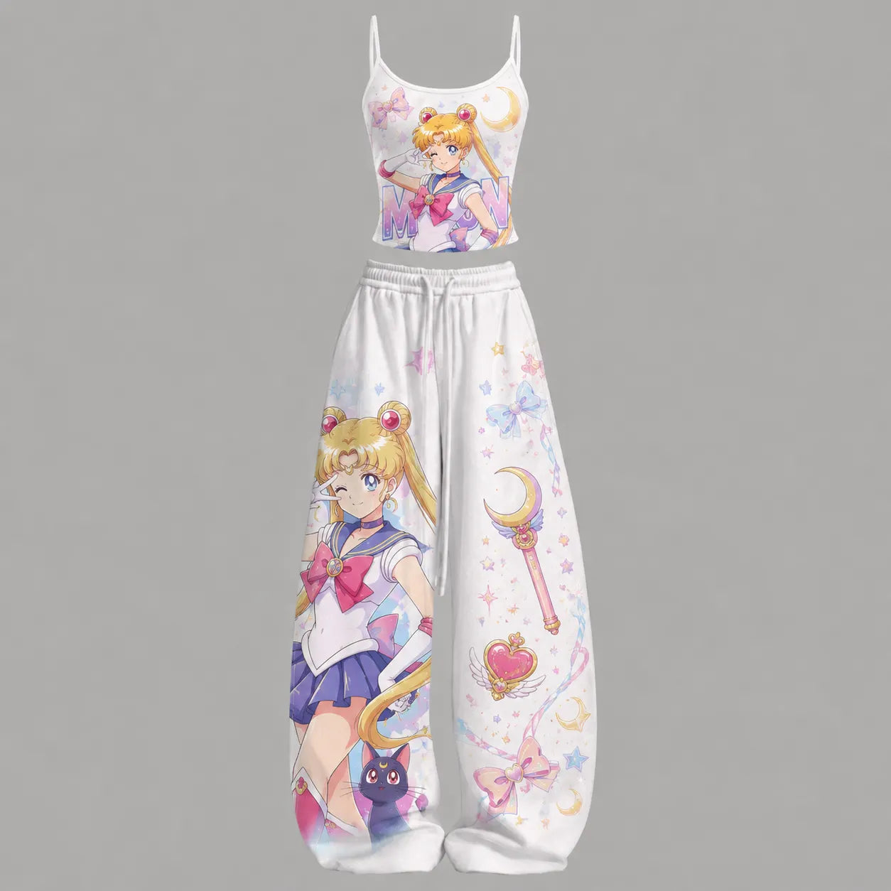 Sailor Moon Top & Elasticated Trousers Two-Piece Set Main image