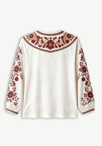 Washington Commanders Boho Floral Printed V-Neck Long Sleeve Shirt