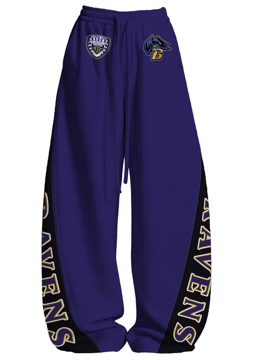 Baltimore Ravens Tops & Elasticated Trousers Two-Piece Set