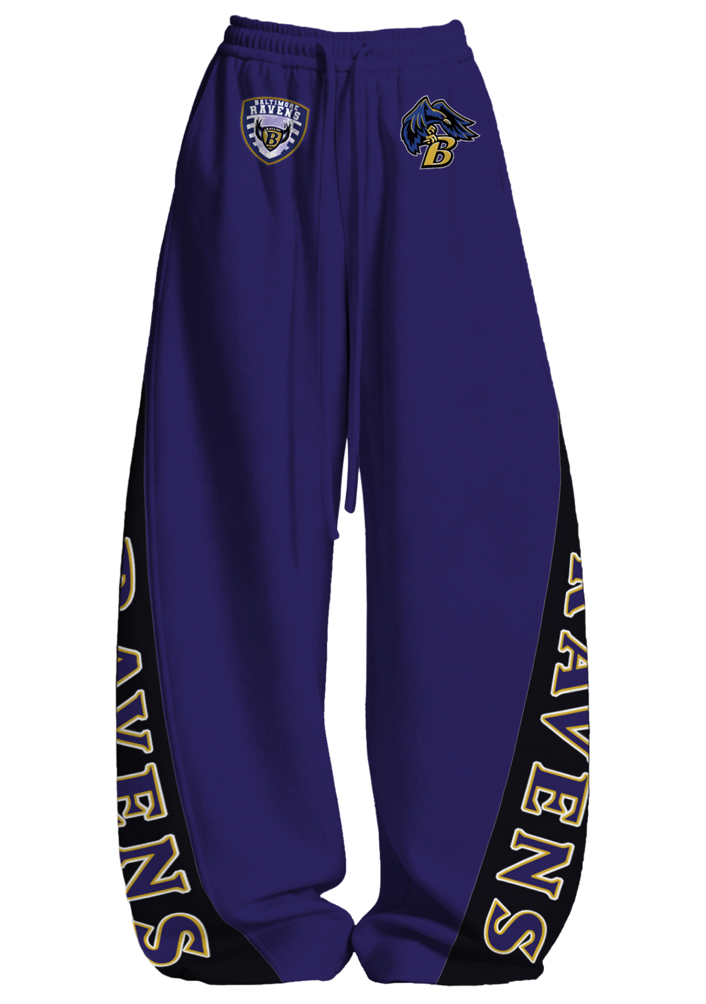 Baltimore Ravens Tops & Elasticated Trousers Two-Piece Set