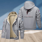 Atlanta Falcons Multicolor Thick Zip-Up Hoodie