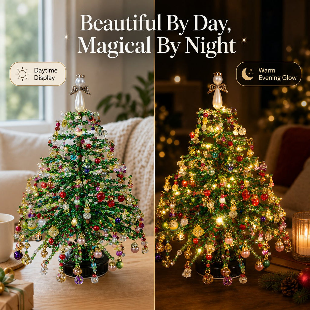 🎅 DIY Beaded Christmas Tree Kit – 🎄Create Your Own Sparkling Holiday Decoration
