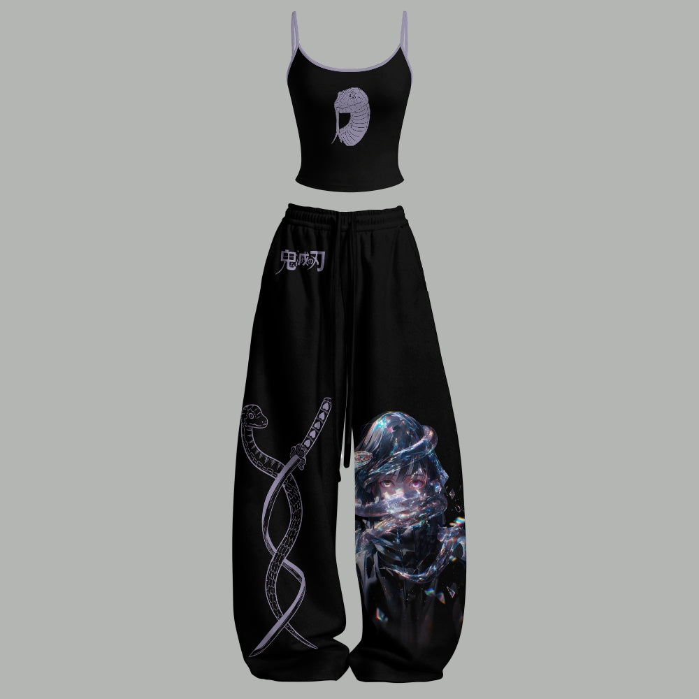 Demon Slayer Top & Elasticated Trousers Two-Piece Set Main image