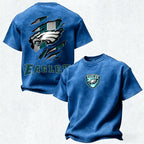 Philadelphia Eagles Printed Unisex 100% Pure Cotton Washed T-Shirt