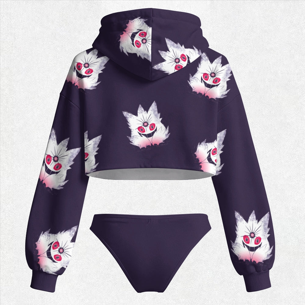Pokémon Women's Cropped Hoodie & Thong Sets