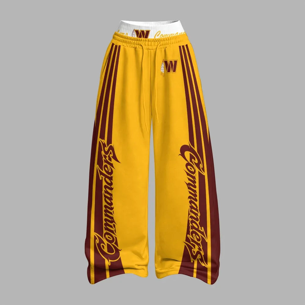 Washington Commanders Zip-up hooded jacket and elastic-waist pants set