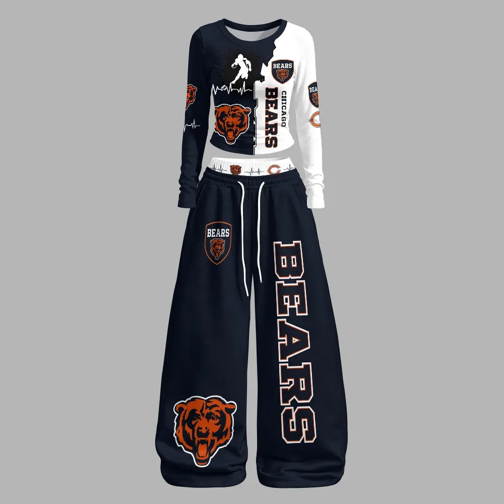 Long-Sleeved Double-Layer Stretch Pants Set 2609001198