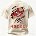 San Francisco 49ers Printed Unisex 100% Pure Cotton Washed T-Shirt