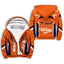Chicago Bears Fleece Lined Zip Up Football Fan Hooded Jacket