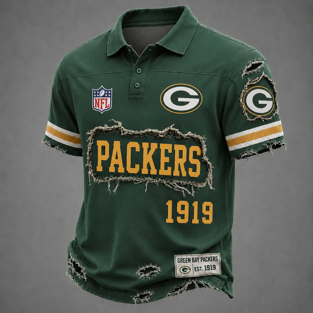 GB x NFL LUXURY V-Neck T-Shirt 3005 DatND DVT