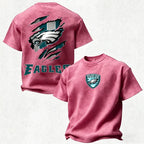 Philadelphia Eagles Printed Unisex 100% Pure Cotton Washed T-Shirt