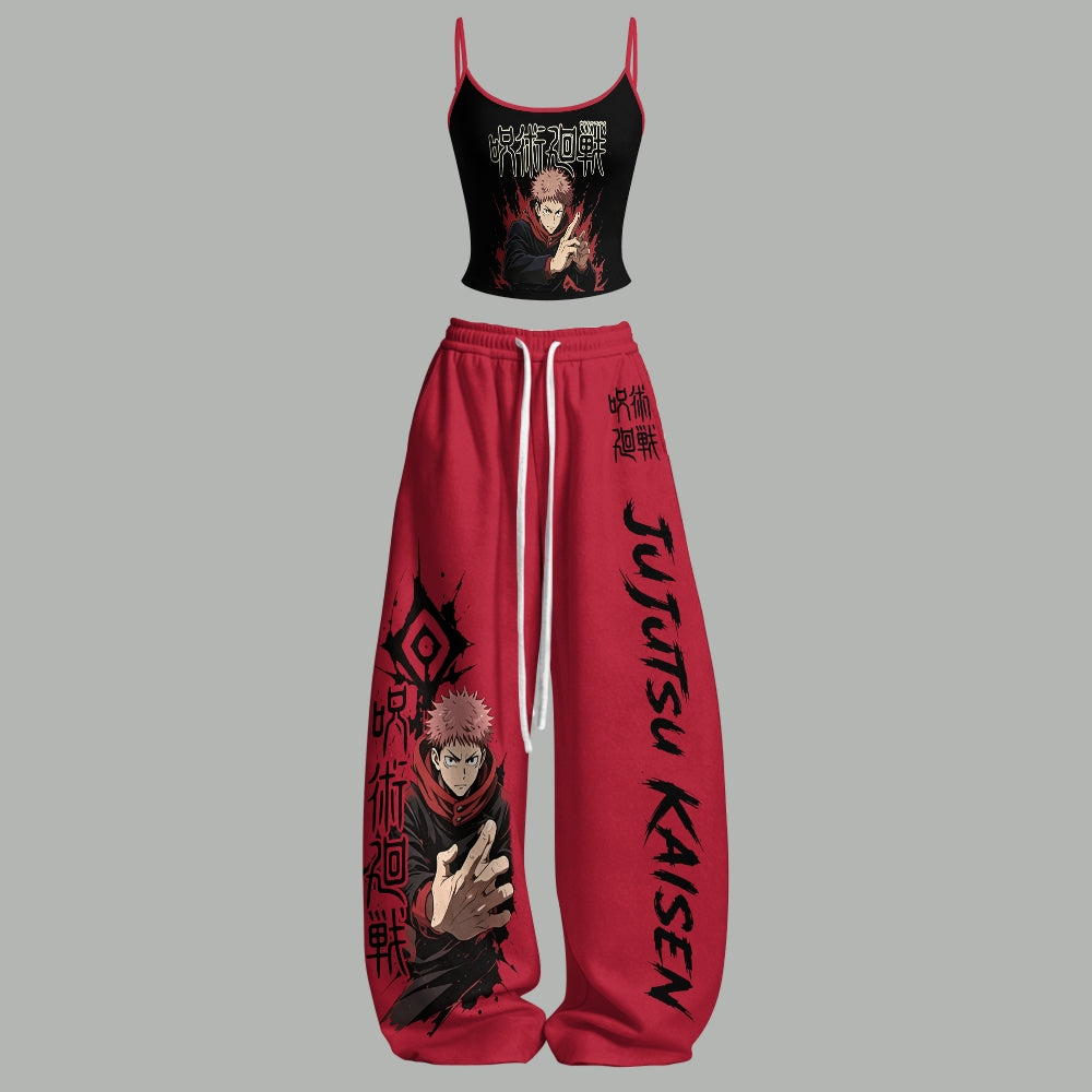 Top & Elasticated Trousers Two-Piece Set 2605008370