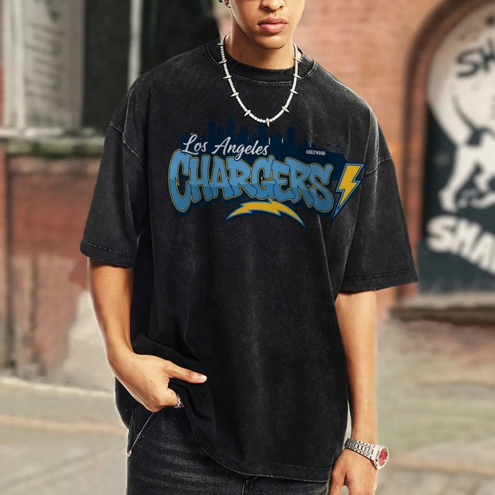 Los Angeles Chargers Unisex Vintage Washed T-shirt Main image