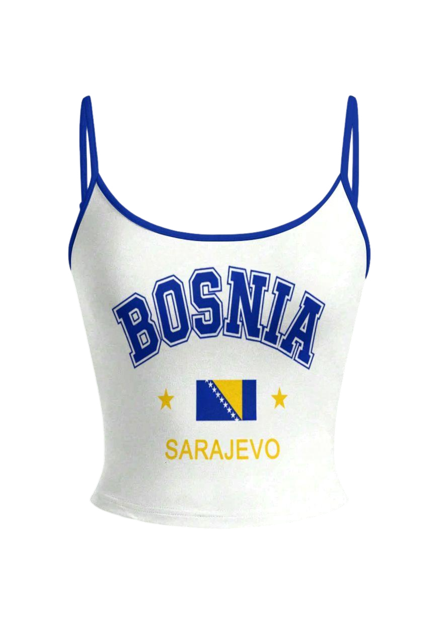 Bosnia Sarajevo Flag Tops & Elasticated Trousers Two-Piece Set Secondary image