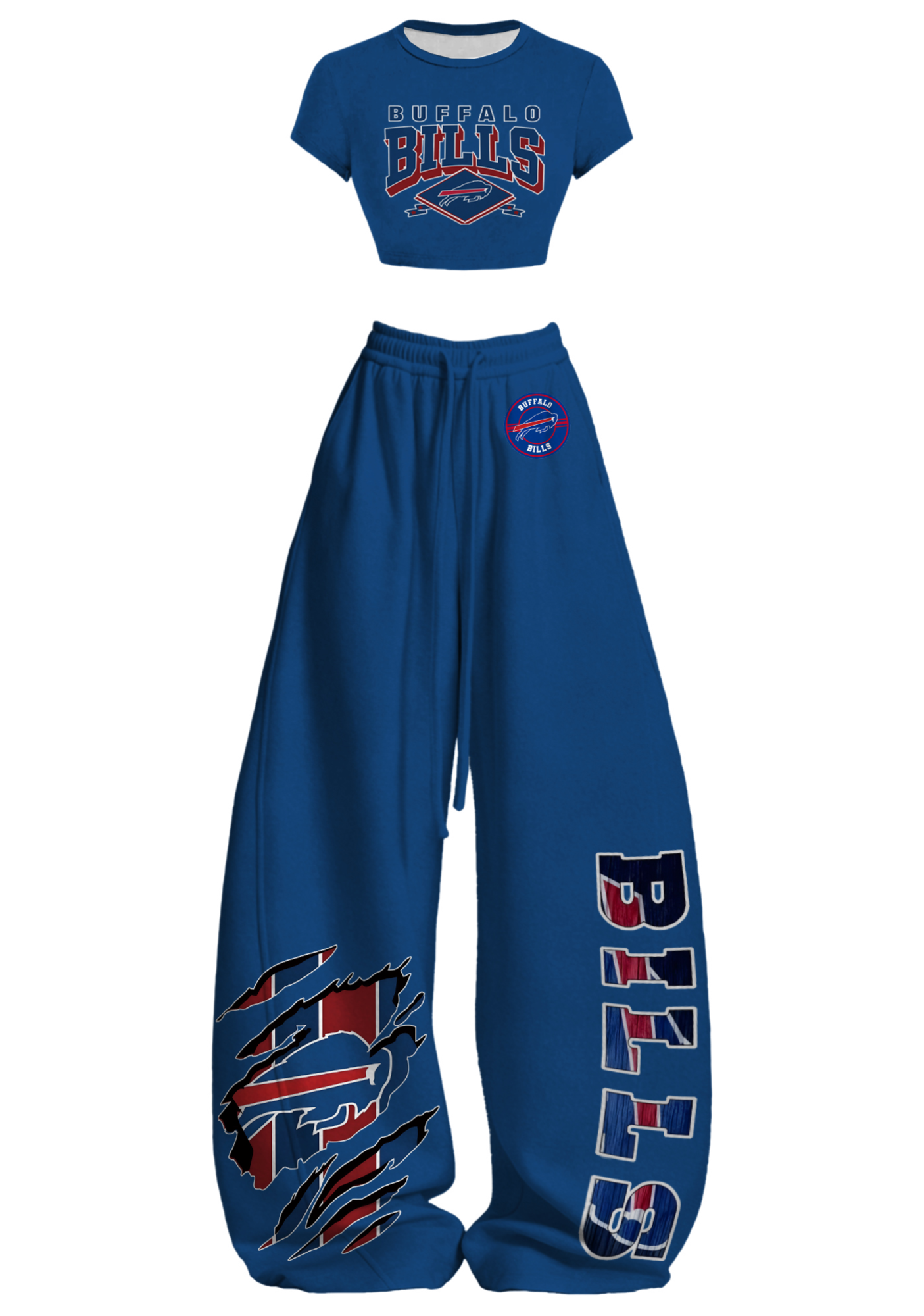 Buffalo Bills Tops & Elasticated Trousers Two-Piece Set Main image