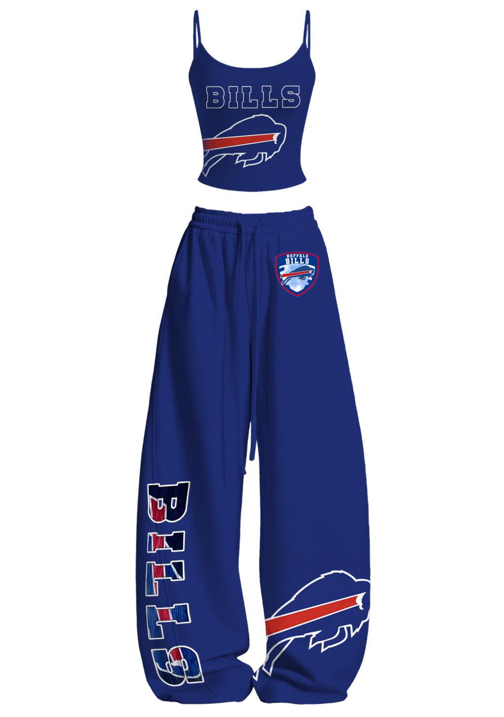 Buffalo Bills Tops & Elasticated Trousers Two-Piece Set
