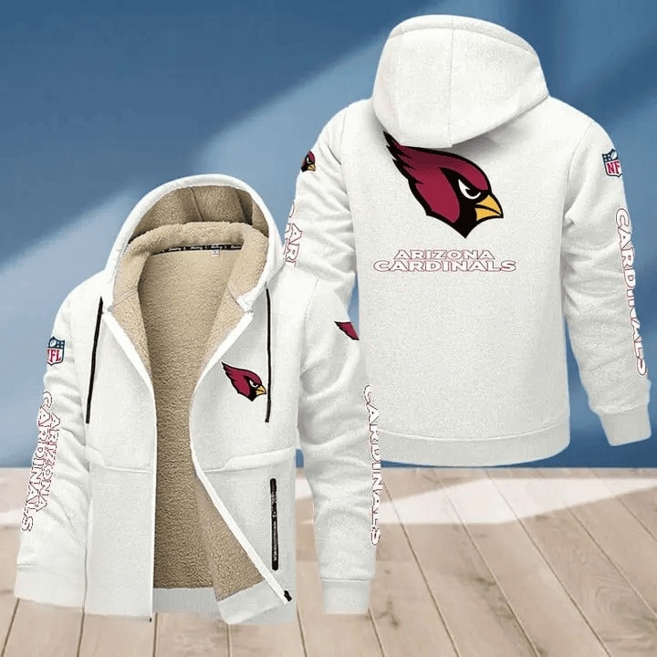 Arizona Cardinals Multicolor Thick Zip-Up Hoodie