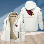 Arizona Cardinals Multicolor Thick Zip-Up Hoodie