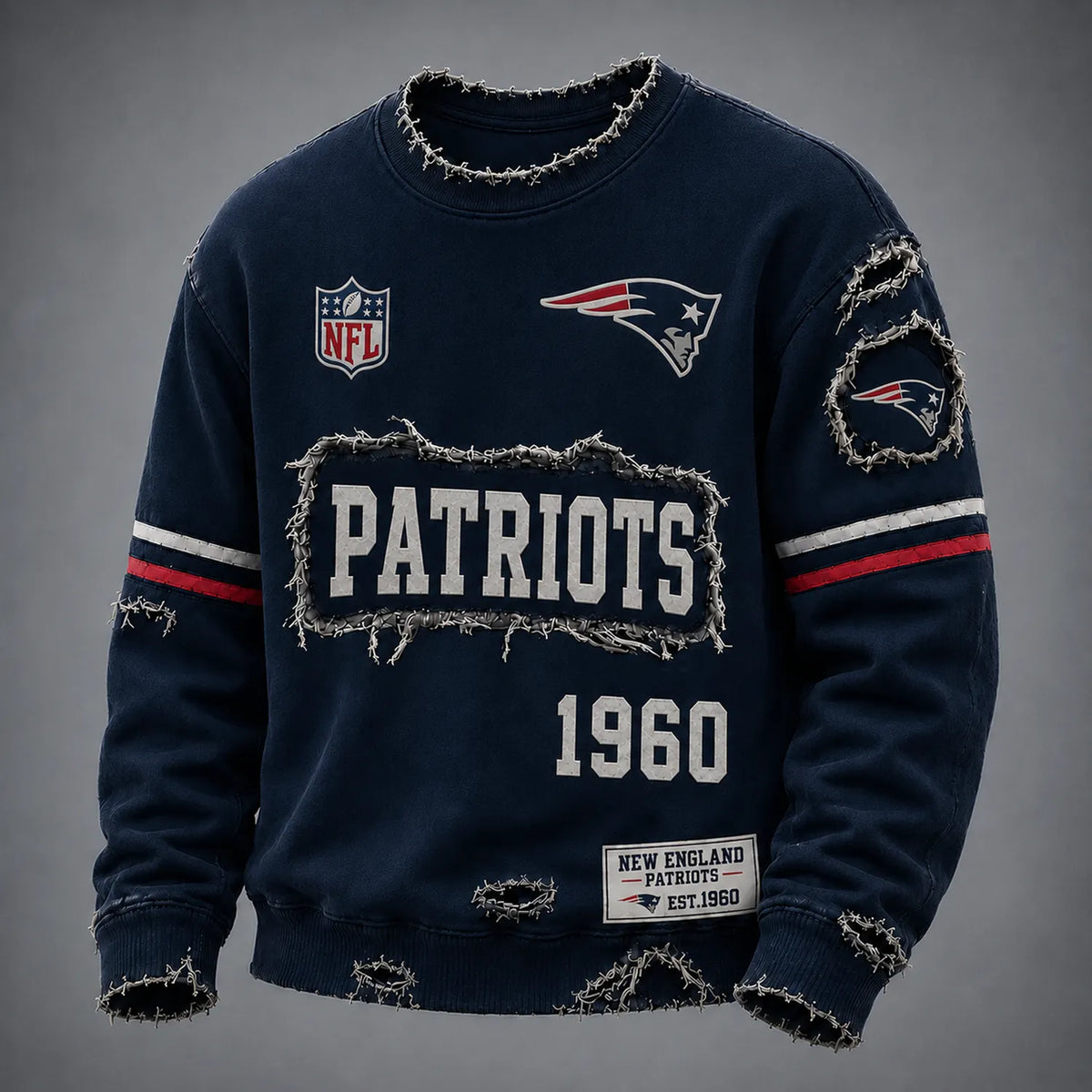 NE x NFL LUXURY V-Neck T-Shirt 3005 DatND DVT