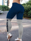 Dallas Cowboys Navy & Grey Scrunch Butt Workout Leggings For Lady