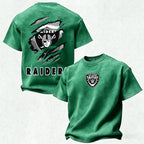 Las Vegas Raiders Printed Unisex 100% Pure Cotton Washed T-Shirt