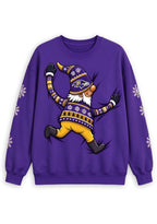 Women's Baltimore Ravens Christmas Gnome Crewneck Sweatshirt
