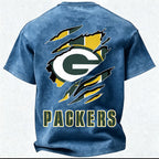 Green Bay Packers Printed Unisex 100% Pure Cotton Washed T-Shirt