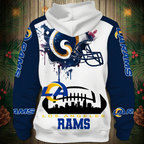Los Angeles Rams 2026 New 3D Graphic Hoodie