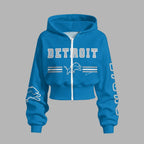 Detroit Lions Zip-up hooded jacket and elastic-waist pants set | NFL