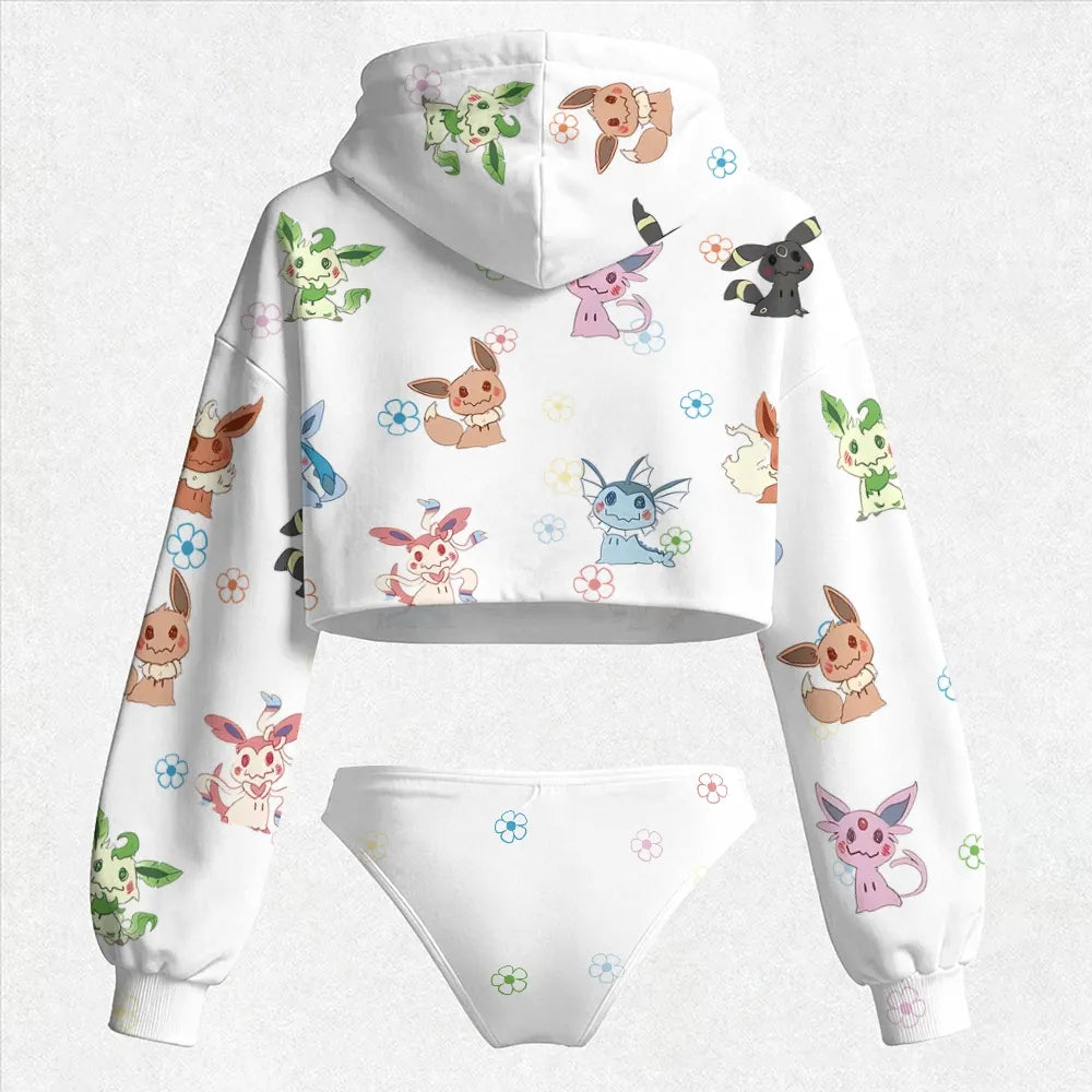 "Pokémon" Women's Hooded Thicken Suit Set