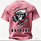 Las Vegas Raiders Printed Unisex 100% Pure Cotton Washed T-Shirt