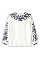 Women's Dallas Cowboys Boho Floral Printed V-Neck Long Sleeve Shirt