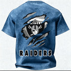 Las Vegas Raiders Printed Unisex 100% Pure Cotton Washed T-Shirt