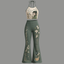 The Apothecary Diaries Halter Crop Top + High Waist Flared Pants Matching 2-Piece Set