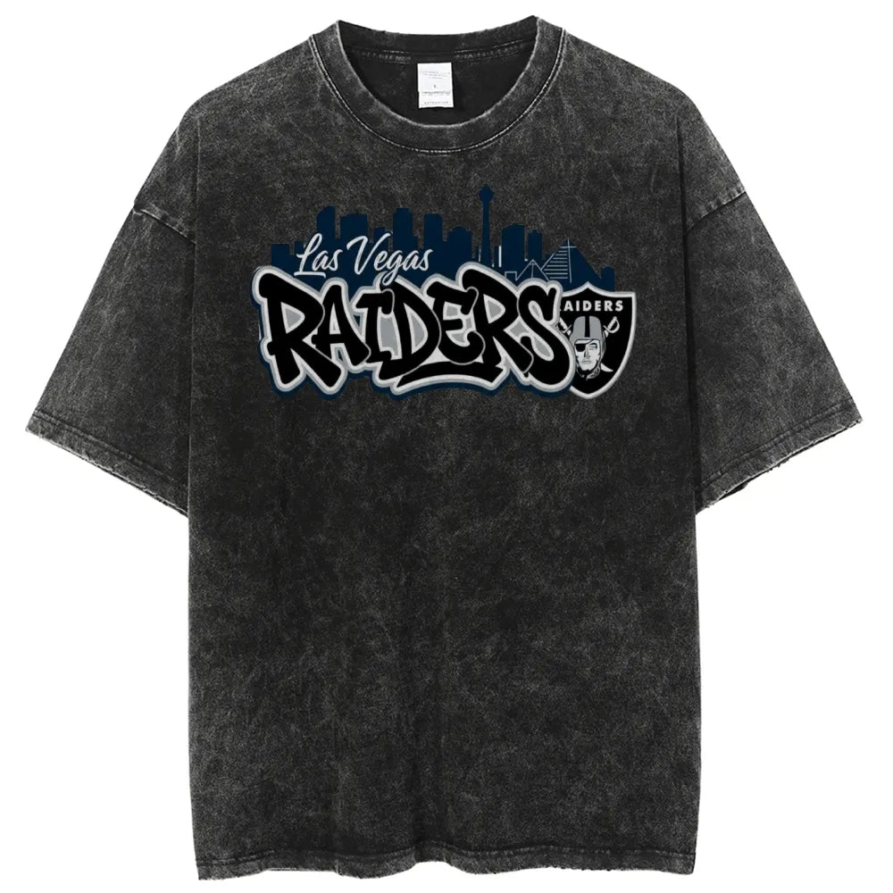 Las Vegas Raiders Unisex Vintage Washed T-shirts
