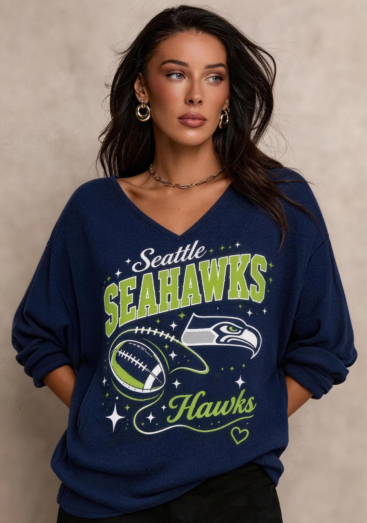 Women Seattle Seahawks Long Sleeve Game Day Shirt Main image