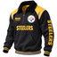 Pittsburgh Steelers Sherpa Collar 1/4 Zip Fleece Pullover NFL Fan Jacket