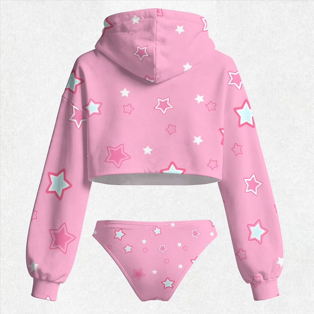 Pokémon Women's Cropped Hoodie & Thong Sets