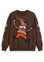 Women's Cleveland Browns Christmas Gnome Crewneck Sweatshirt